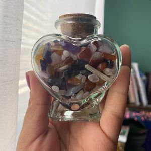 💖Crystal Confetti Hear Jar🤍